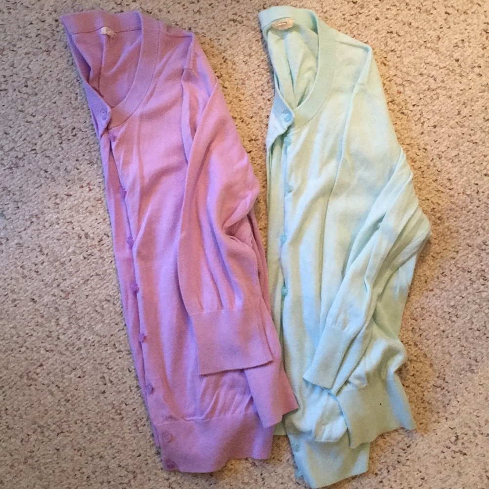 J. Crew 3/4 length sleeve cardigan set! Size M